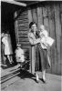 Maud Coffman b 1893 holding Evan Hale b 1926 and Syble Hale b 1923